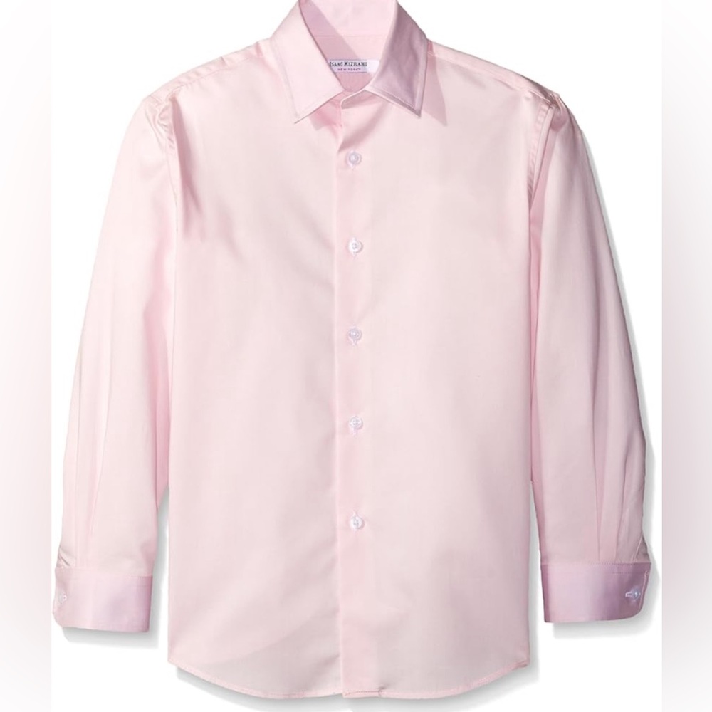 Isaac Mizrahi Boys Pink Button-Down Shirt